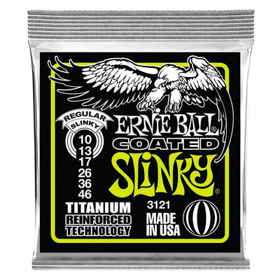 Ernie Ball 3121 RPS Coated Titanium Regular Slinky 1046 Corde per chitarra elettrica