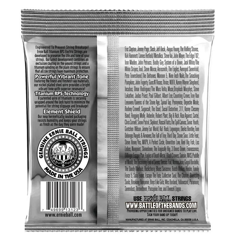 Ernie Ball 3121 RPS Coated Titanium Regular Slinky 1046 Corde per chitarra elettrica - immagine 2