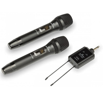 Soundsation Pocketmic U16HHA2 Radiomicrofono Sistema wireless compatto UHF doppio con 2x16 canali 6066135MHz