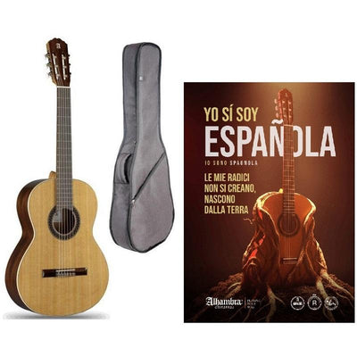 Alhambra 1C HT con Custodia Imbottita 15mm Black Chitarra Classica NUOVO ARRIVO