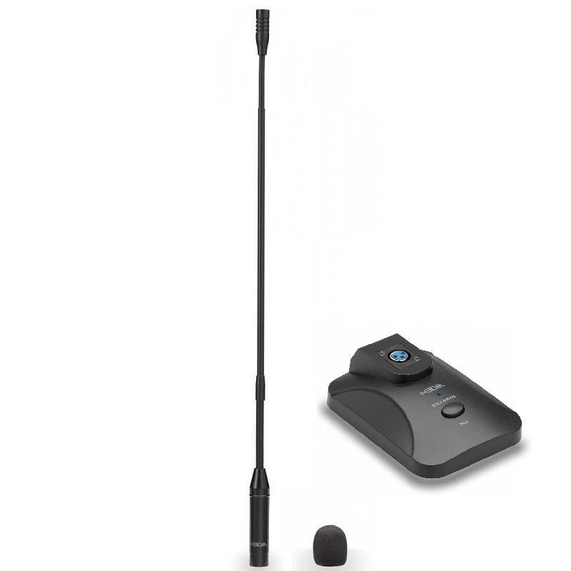 HELVIA Stile 550 Microfono a collo d'oca cardioide con Base HELVIA Stile B200S