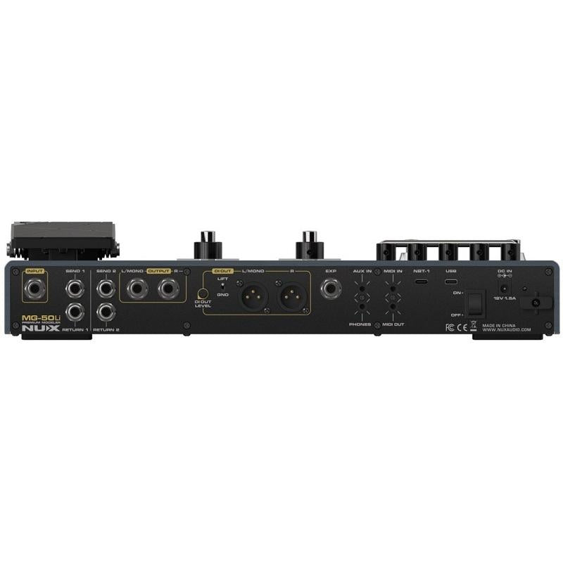 Nux MG-50li DB Dark Blue Modeler & Profiler con batteria al litio Pedaliera per chitarra
