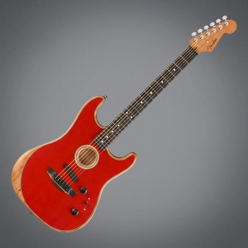 Fender American Acoustasonic Stratocaster EB DKR Dakota Red